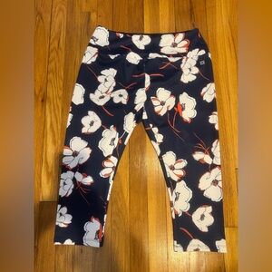Liz Claiborne Navy Floral Leggings